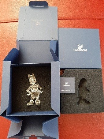 Swarovski Katrien Disney heldere versie, Verzamelen, Swarovski, Ophalen of Verzenden, Zo goed als nieuw, Figuurtje