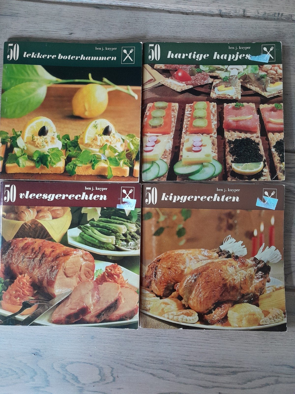 4  kookboeken met diverse recepten, Hoofdgerechten, Ophalen of Verzenden, Overige gebieden, Onbekend