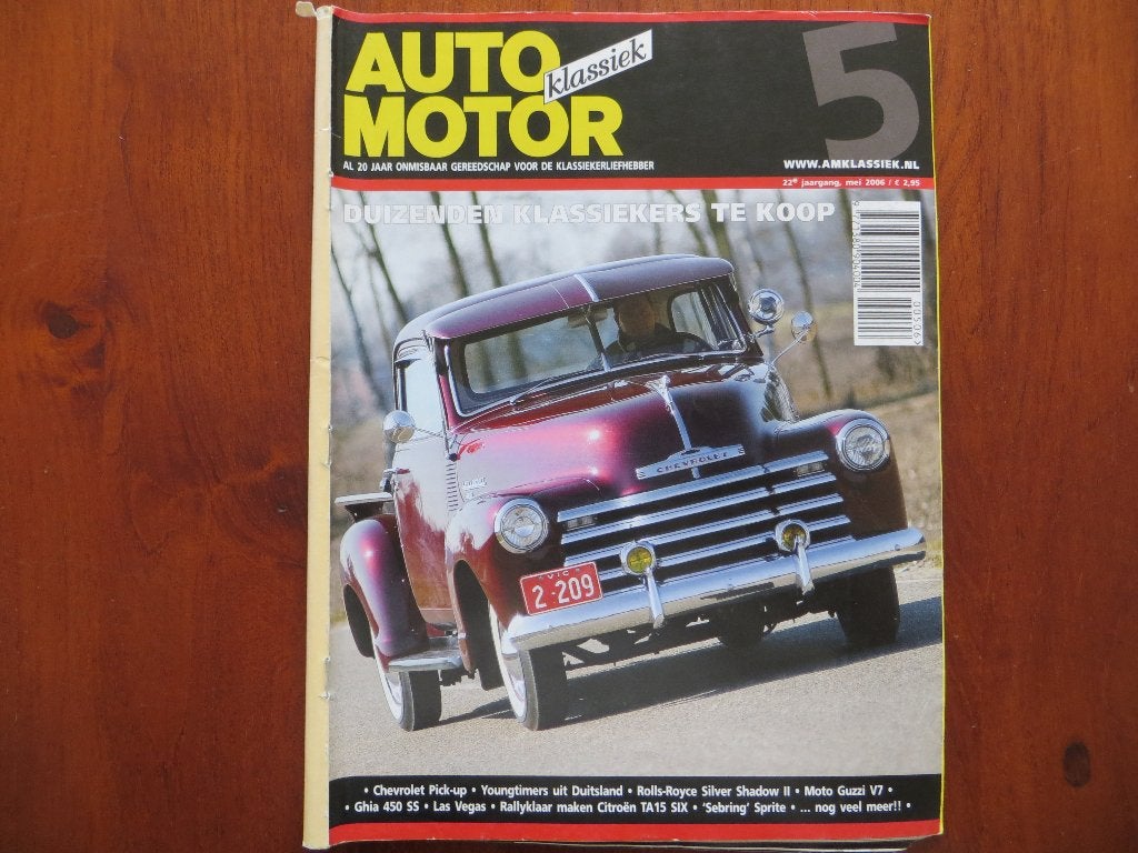 Auto Motor Klassiek 5 2006 Silver Shadow II Chevrolet Pickup, Boeken, Ophalen of Verzenden, Gelezen, Chevrolet