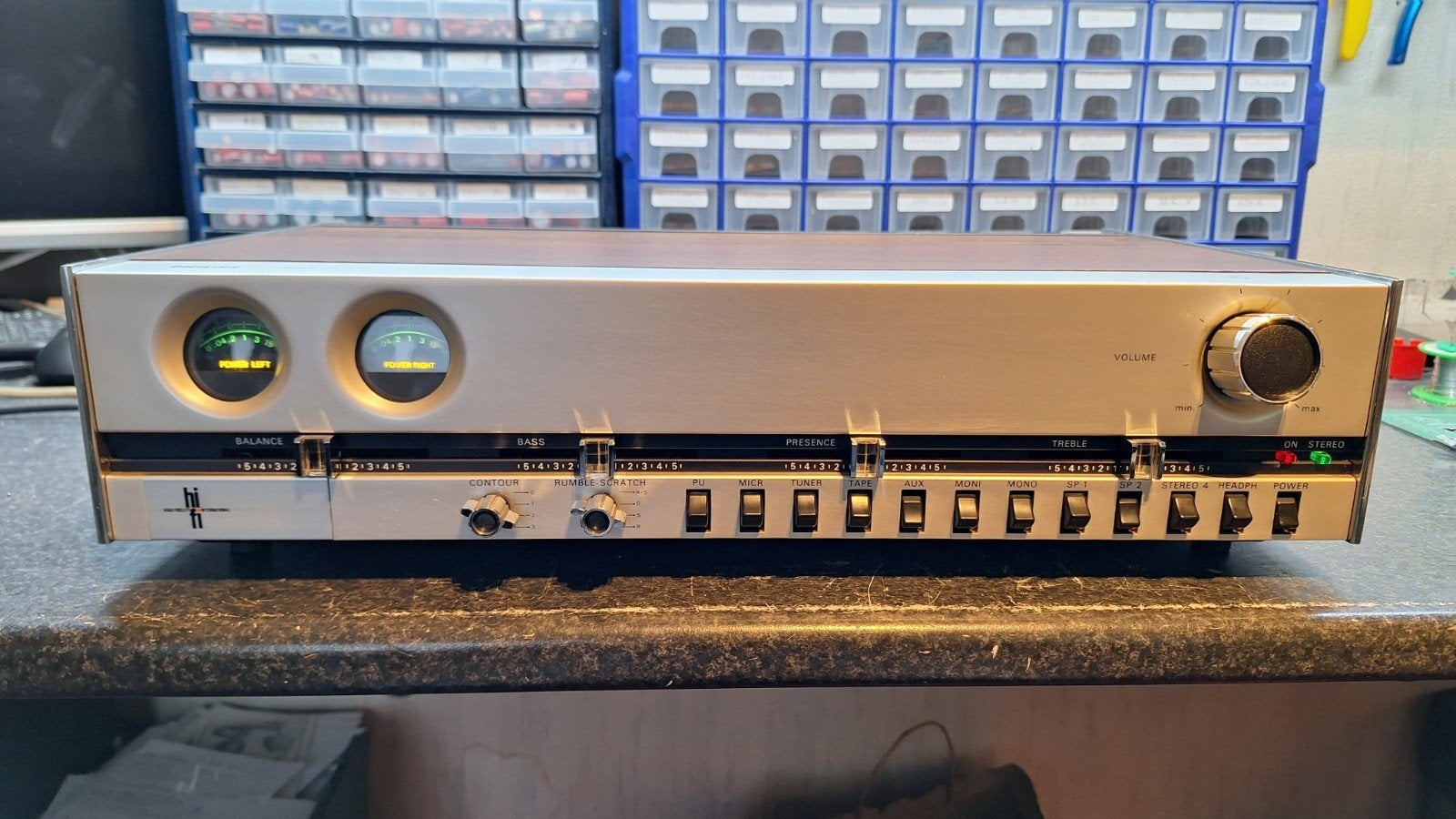 Philips 22RH521 Versterker Gereviseerd., Ophalen of Verzenden, Audio