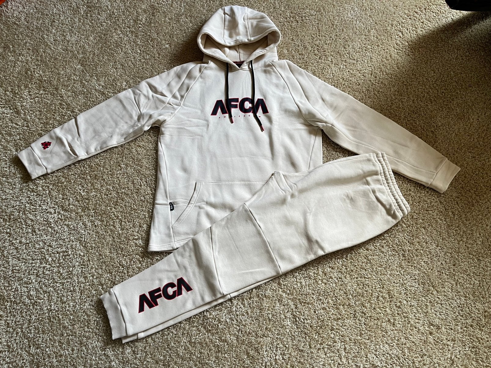 AFCA (ajax) jogging pak beige mt. XL, Ophalen of Verzenden, Nieuw