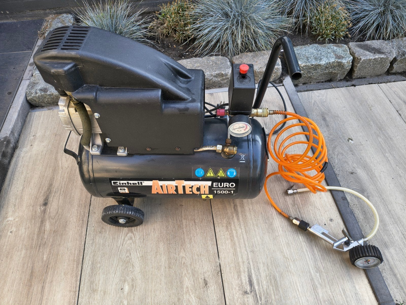 Einhell Airtech Euro 1500-1 Compressor met accessoires, Ophalen, Gebruikt