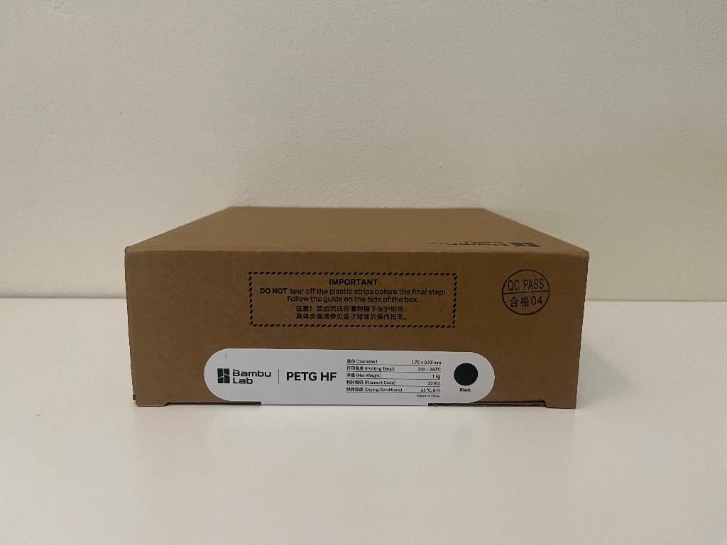 BambuLab Petg HF Filament – Black – 1kg – Nieuw / Ongebruikt, Computers en Software, 3D-printerbenodigheden, Ophalen of Verzenden