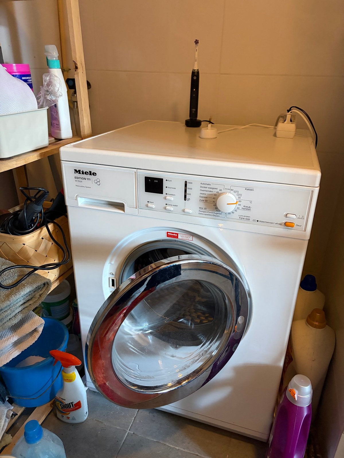 Miele W3164 Edition 111 Wasmachine - AMS Centrum-Oost, Witgoed en Apparatuur, Ophalen, Gebruikt