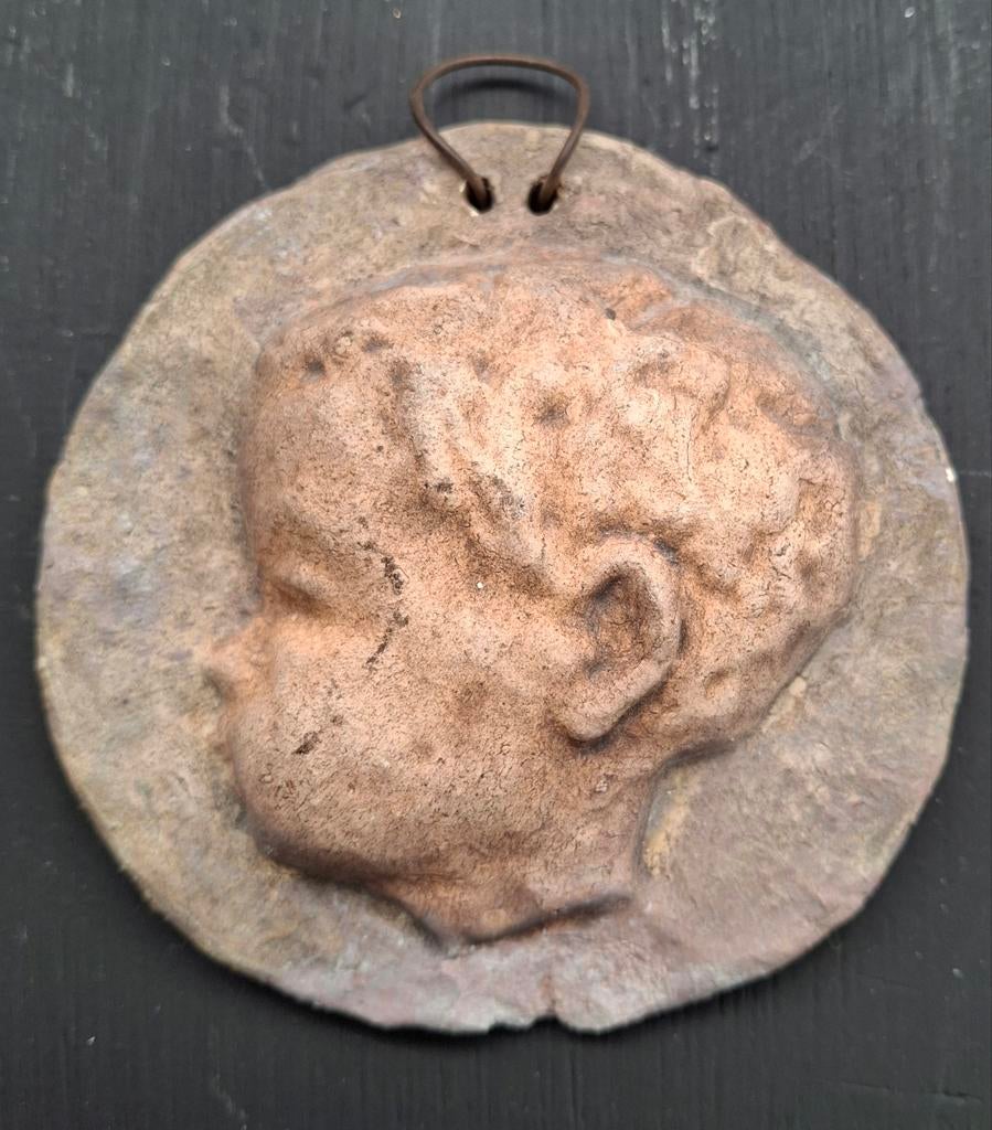 Mobach kinderkopje plaquette, Ophalen of Verzenden