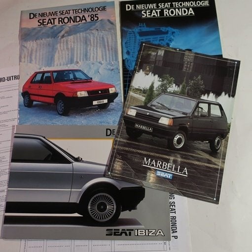 Seat Ibiza Ronda Marbella folder NL tekst brochure SET PRIJS, Ophalen of Verzenden, Zo goed als nieuw, Overige merken