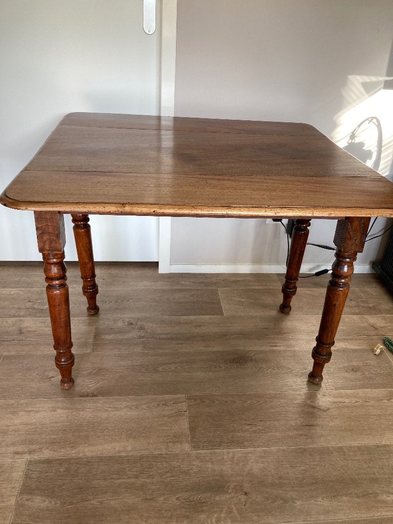 Tafel  hout inklapbaar, Ophalen, Gebruikt, Vierkant, 75 cm of meer