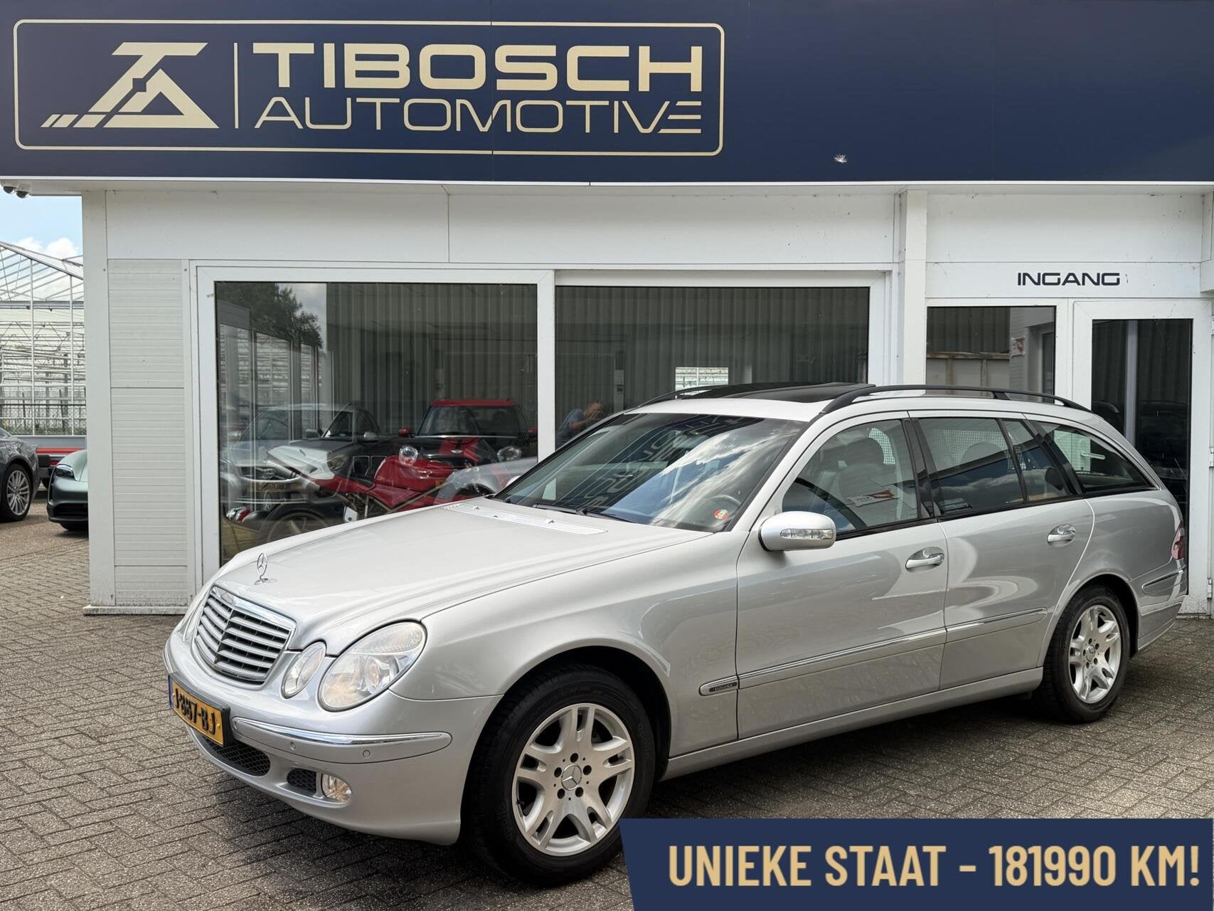 Mercedes E-klasse Combi 320 v6 Elegance Youngtimer Schuifdak, Auto's, Automaat, Achterwielaandrijving, Gebruikt, Zwart