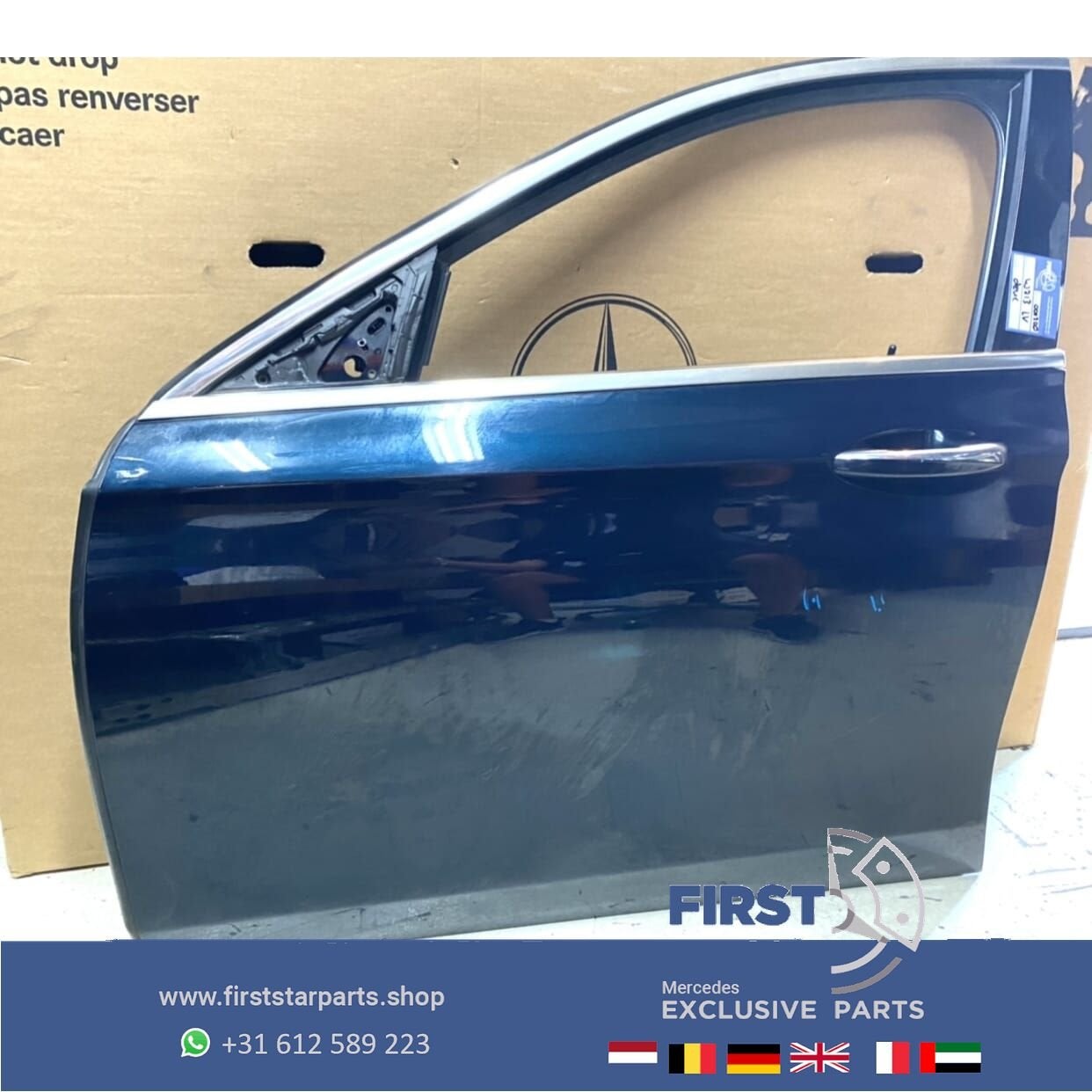 W213 deur portier compleet LINKS voor Mercedes E Klasse 2016, Auto-onderdelen, Carrosserie en Plaatwerk, Gebruikt, -, Deur, Voor