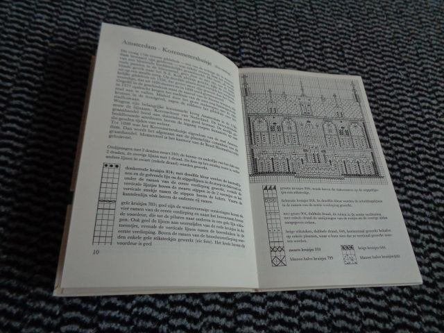 Monumenten in kruissteek - R. Buningh-Groot - borduurboek, Verzenden, Zo goed als nieuw, Handborduren, Patroon
