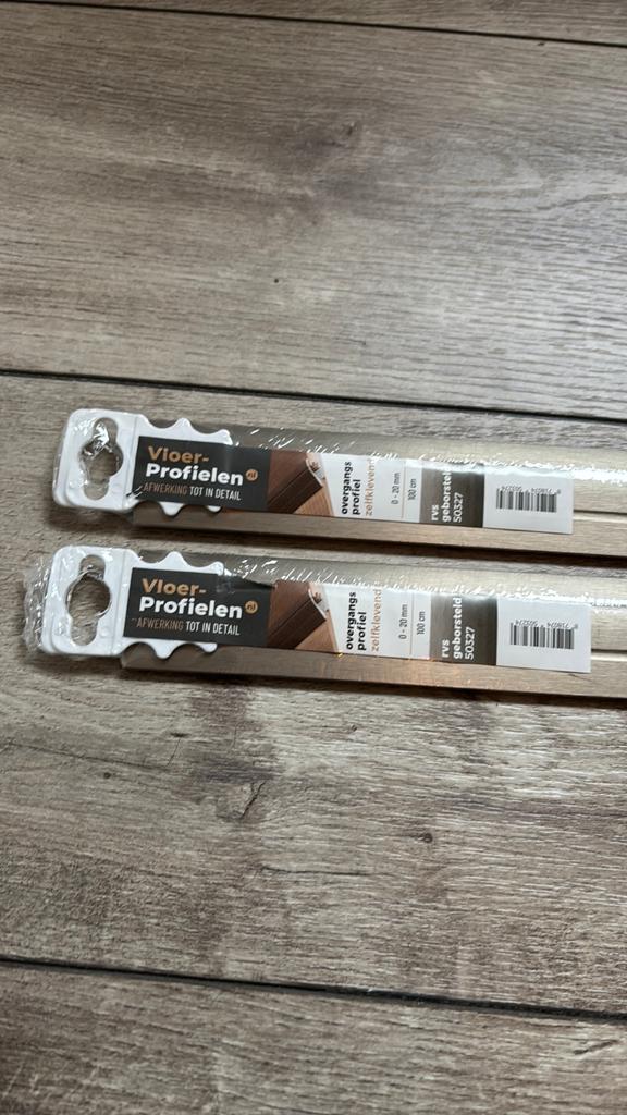 2x Vloerprofiel rvs geborsteld, Ophalen of Verzenden, Nieuw, Overige materialen, Overige typen