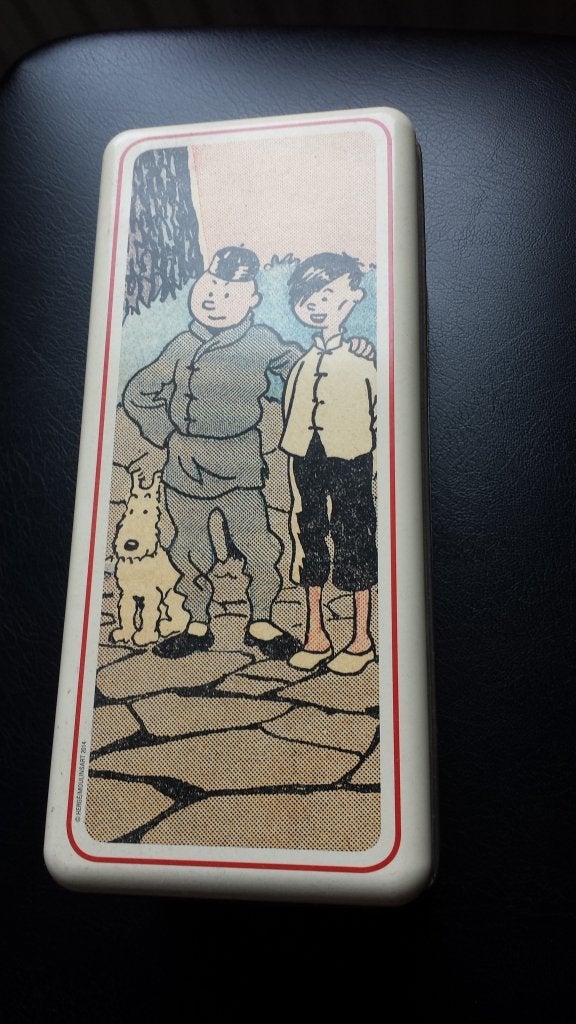 kuifje opbergblik blikje tintin le petit vingtieme herge, Verzamelen, Ophalen, Zo goed als nieuw, Koek(jes), Overige merken