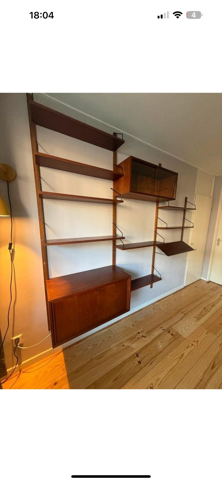 Poul Cadovius Royal System wandmeubel uit 1963, Ophalen, Gebruikt, 200 cm of meer, Teakhout