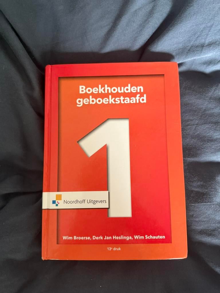 Boekhouden geboekstaafd (13e druk), Ophalen of Verzenden, Zo goed als nieuw, HBO