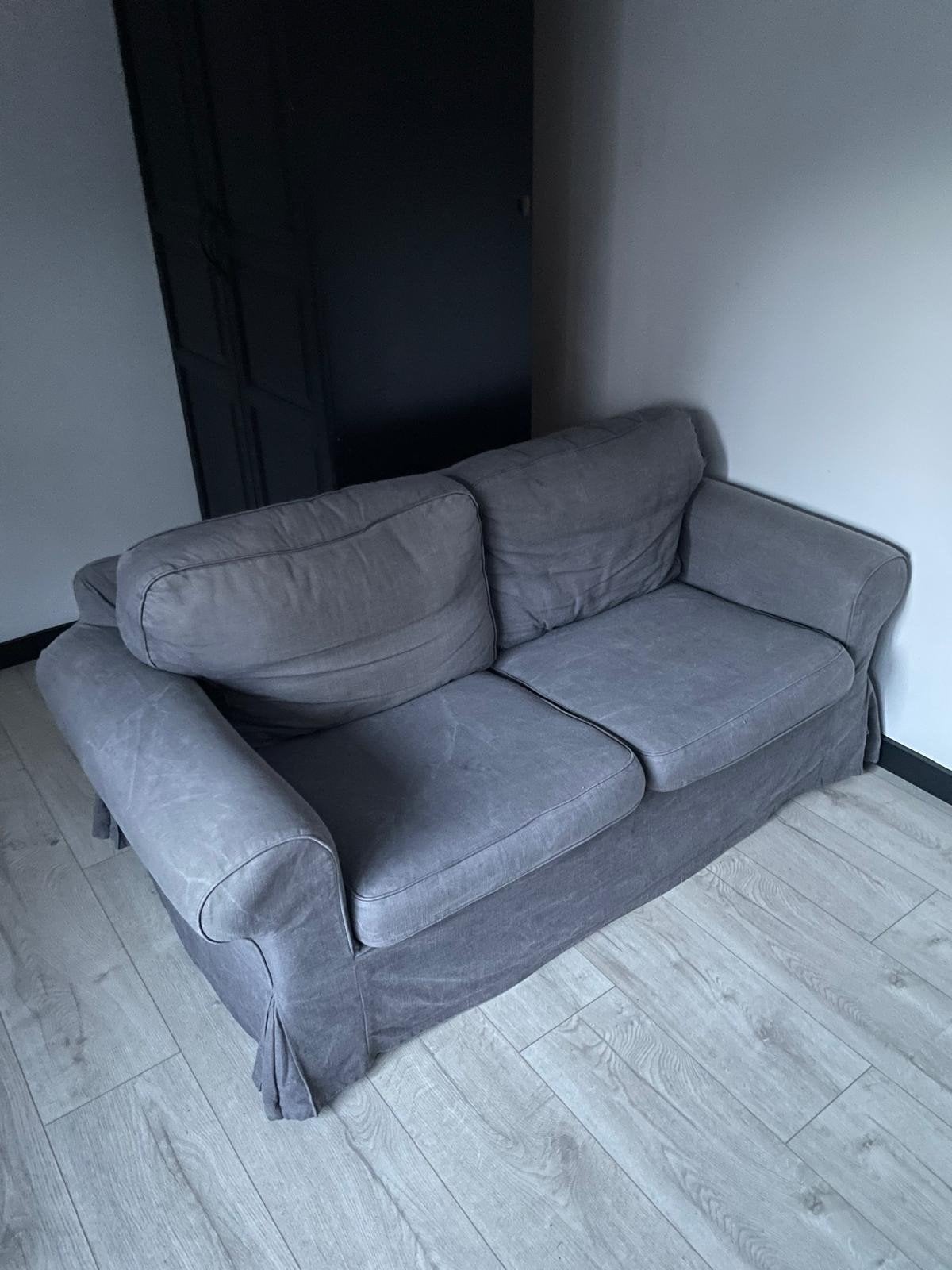 IKEA Ektorp 2-zits bank grijs, Ophalen, Gebruikt, 150 tot 200 cm, Tweepersoons