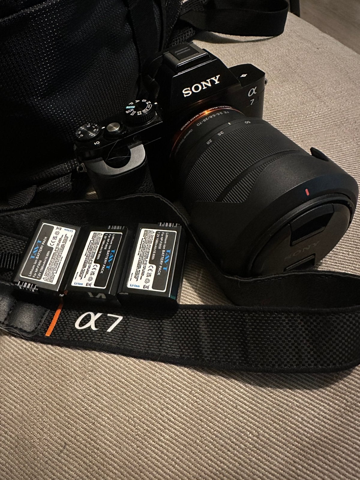 Sony A7 met 28-70mm lens, Audio, Tv en Foto, Fotocamera's Digitaal, Kantelbaar/draaibaar scherm, Lensdop, Ophalen of Verzenden