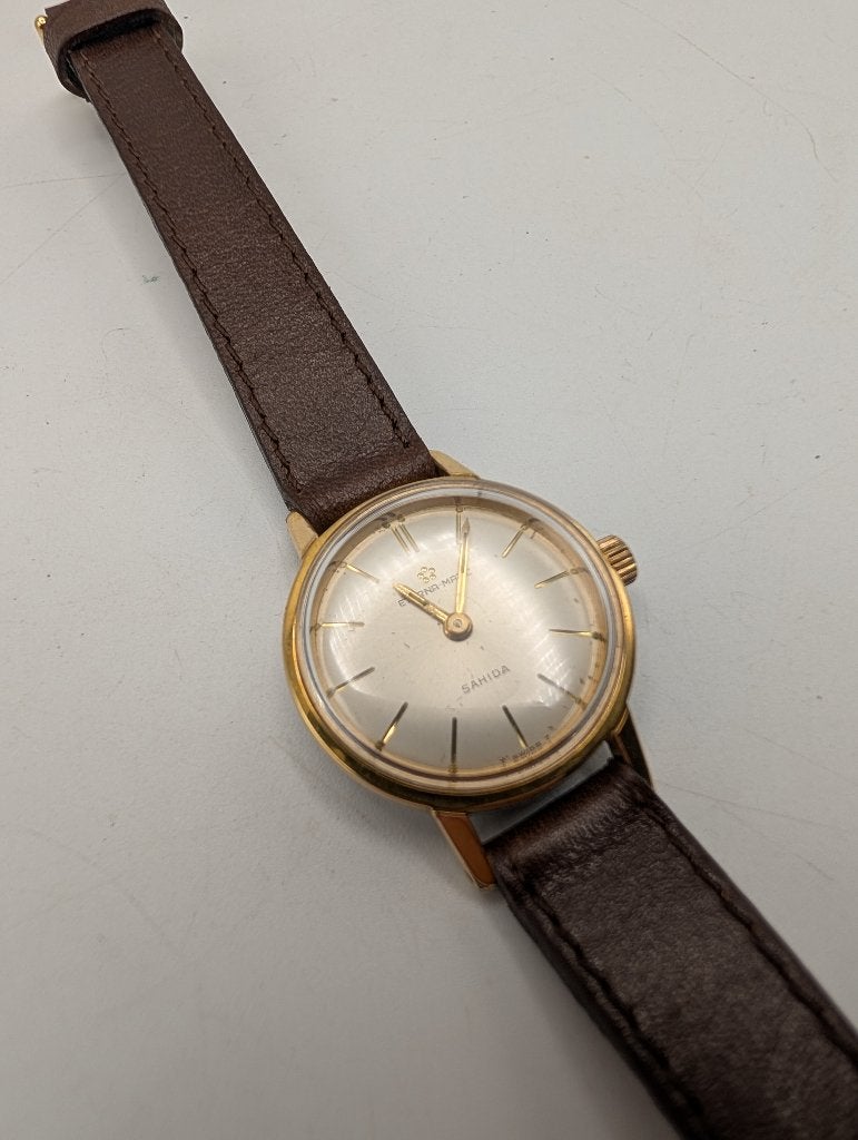 Vintage Eterna-Matic Sahida Dameshorloge, Sieraden, Tassen en Uiterlijk, Horloges | Antiek, Overige merken, Staal, Polshorloge