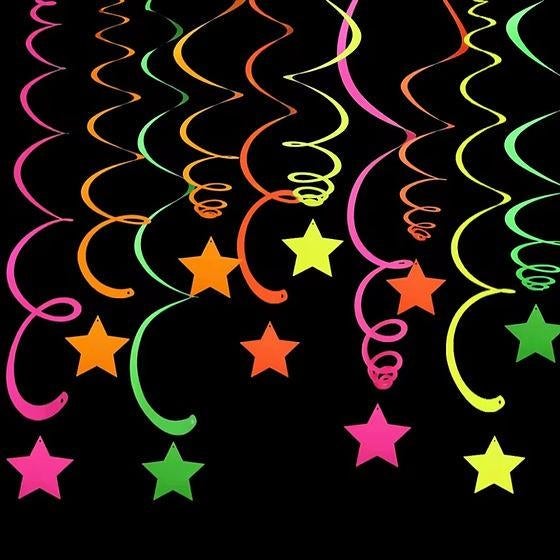 Glow in the dark Star Swirls (set van 5), Ophalen of Verzenden