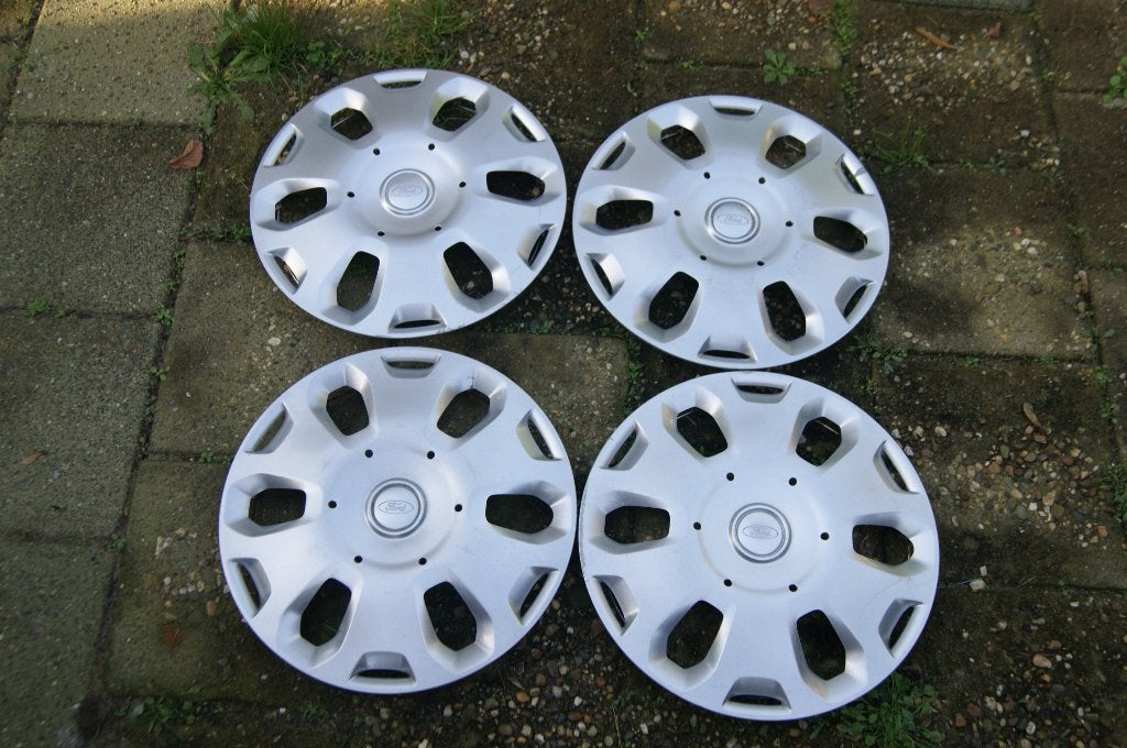 Set van 4 originele wieldoppen Ford Connect 15 inch, Auto diversen, Wieldoppen, Ophalen of Verzenden, Gebruikt