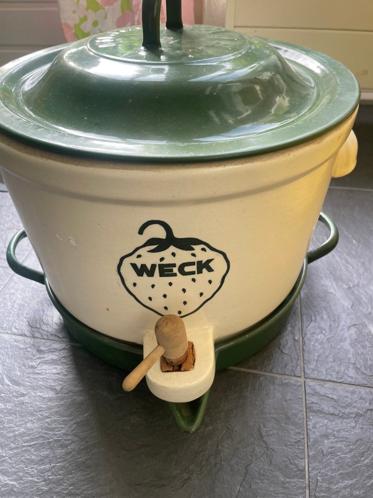 Sappan WECK design nostalgie, Huis en Inrichting, Ophalen, Steen/keramiek, Groen, Overige typen