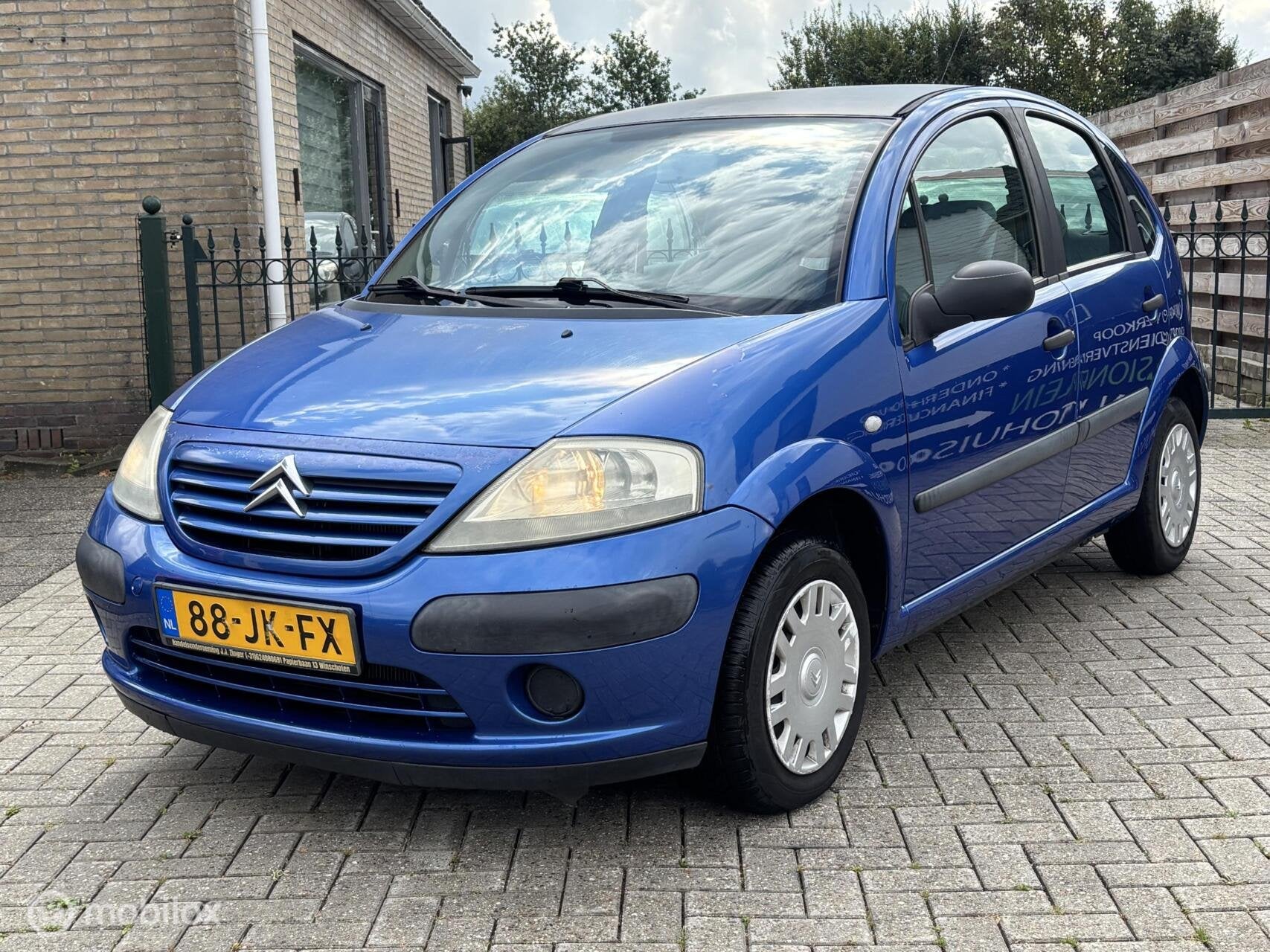 Citroen C3 1.4i Ligne Ambiance koop je met zgan apk !, Voorwielaandrijving, Emergency brake assist, Blauw, Origineel Nederlands