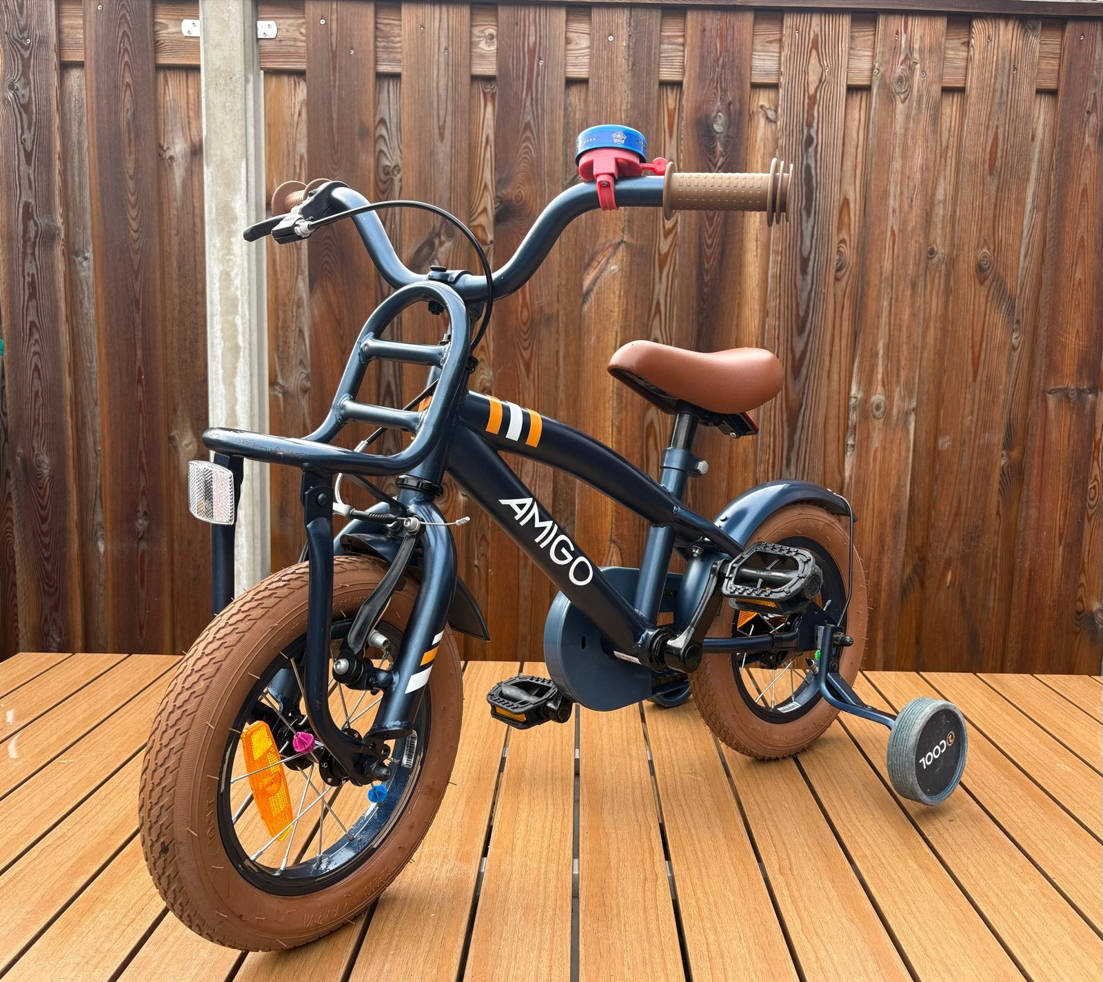 Amigo Kinderfiets 12 inch met zijwieltjes, Ophalen, Terugtraprem, Zijwieltjes, Minder dan 16 inch