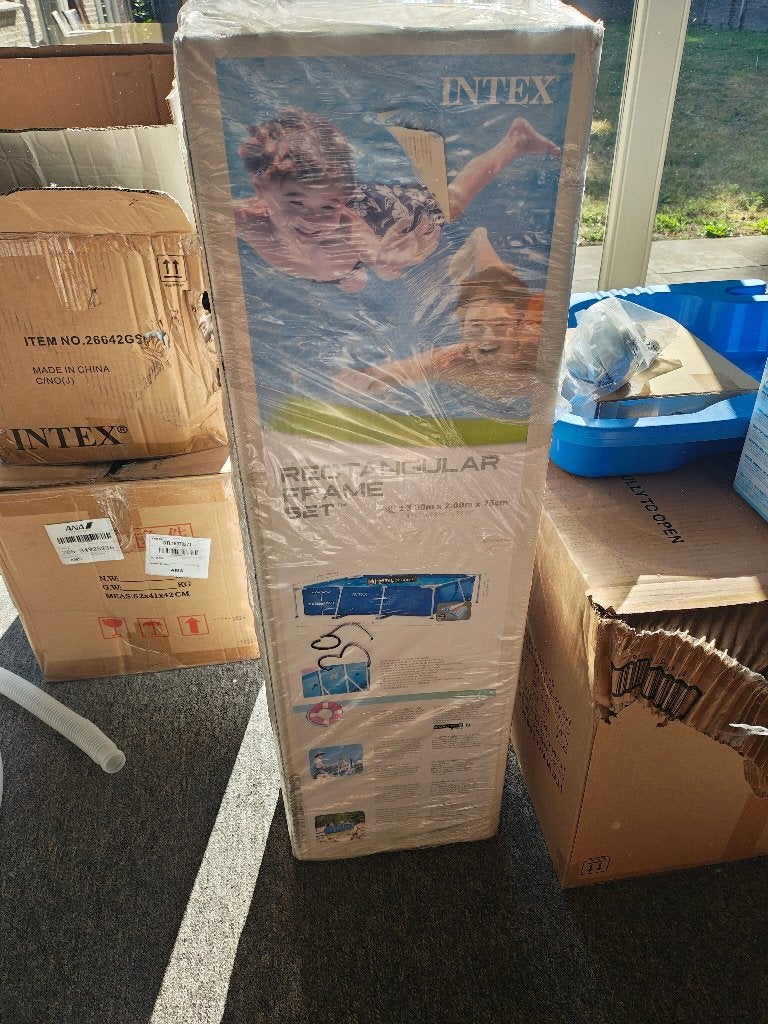 Ongebruikte complete zwembadset Intex, Ophalen, Nieuw, Opzetzwembad, 200 tot 400 cm