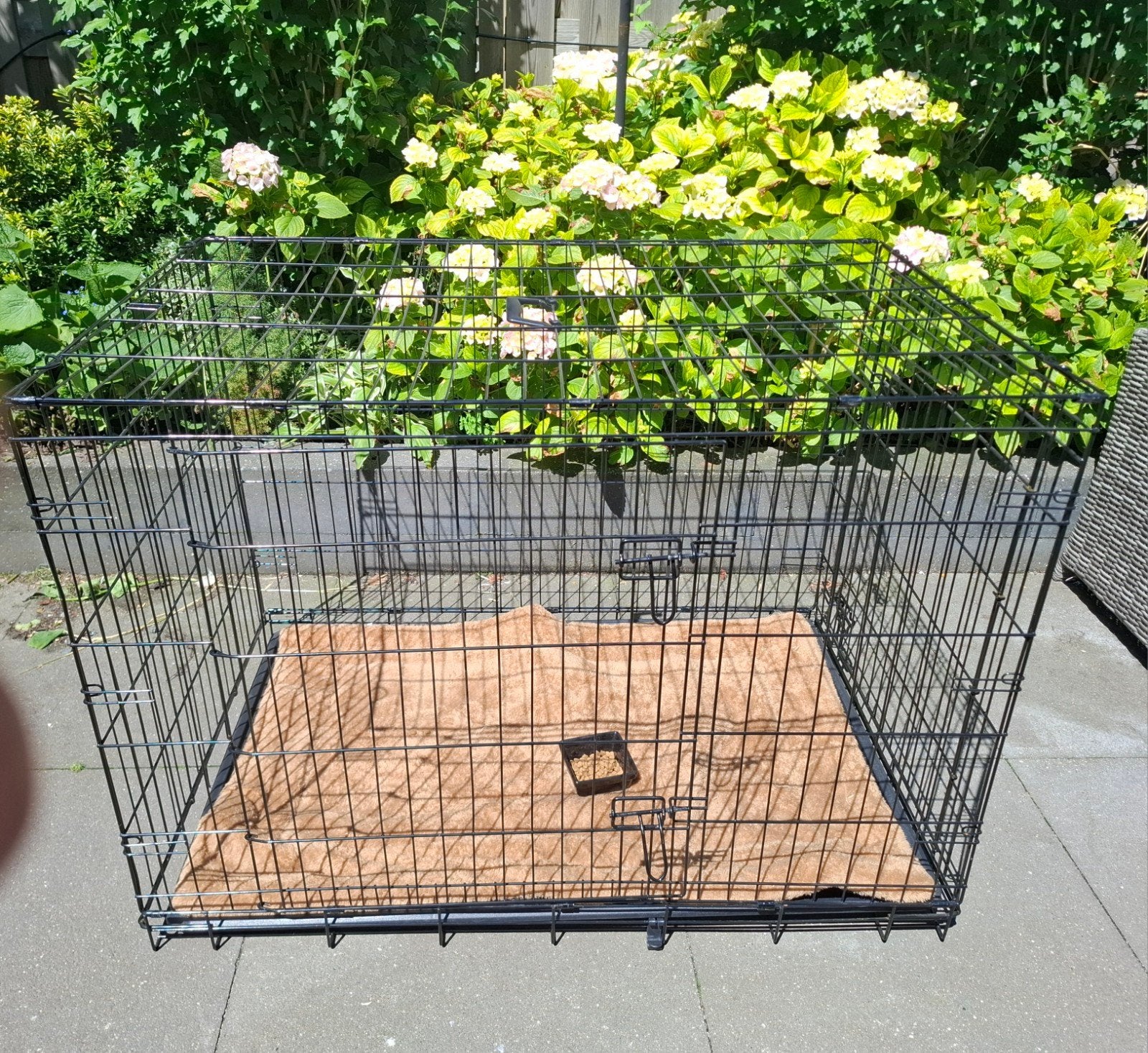 Nette grote bench 71x107en77 hoog, Ophalen, Gebruikt