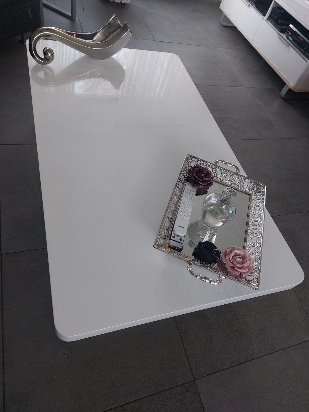 Hoogglans meubels: eettafel, salontafel en dressoir, Ophalen, Overige materialen, Modern, Hoogglans, Gebruikt