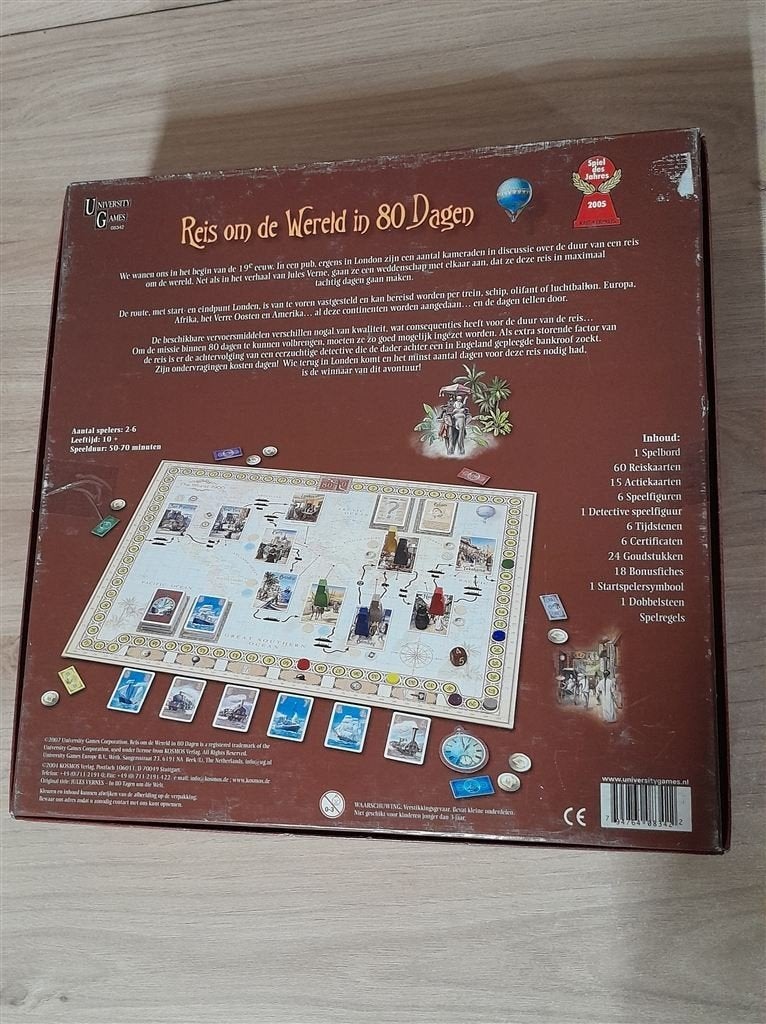 reis om de wereld in 80 dagen - s5432, Hobby en Vrije tijd, Gezelschapsspellen | Bordspellen, Verzenden, Zo goed als nieuw
