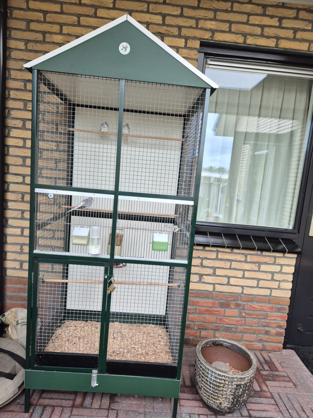 Vogelkooi, Ophalen of Verzenden, Aluminium, Vogelkooi