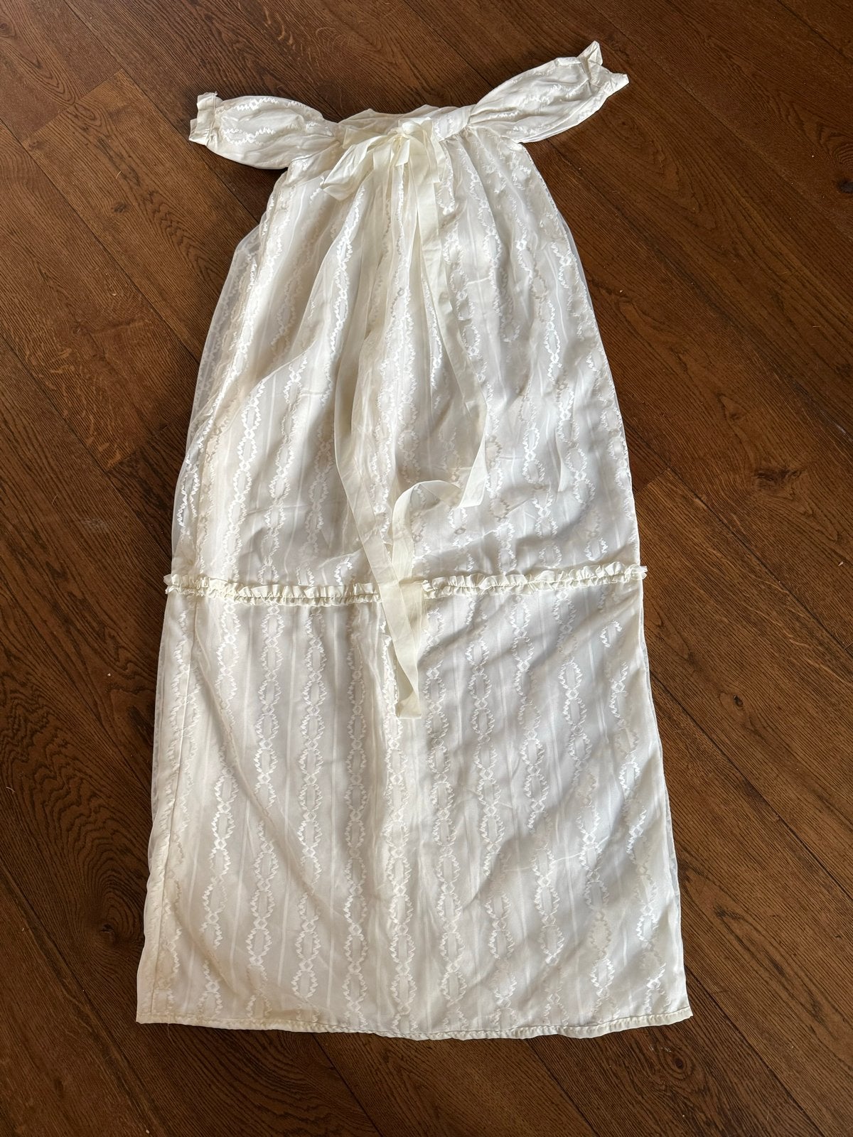 Vintage Doopjurk / Doopkleed - Crème met Kant, Ophalen of Verzenden, Zo goed als nieuw, Jongetje of Meisje