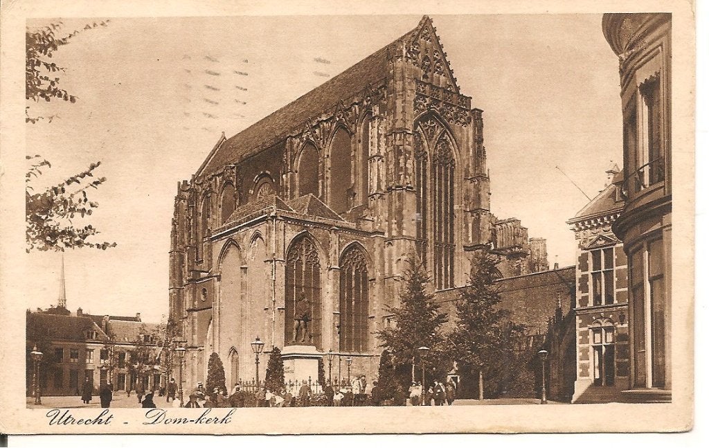 Oude Ansichtkaart Utrecht - Domkerk (1920), Verzamelen, Ophalen of Verzenden, 1920 tot 1940, Gelopen, Utrecht