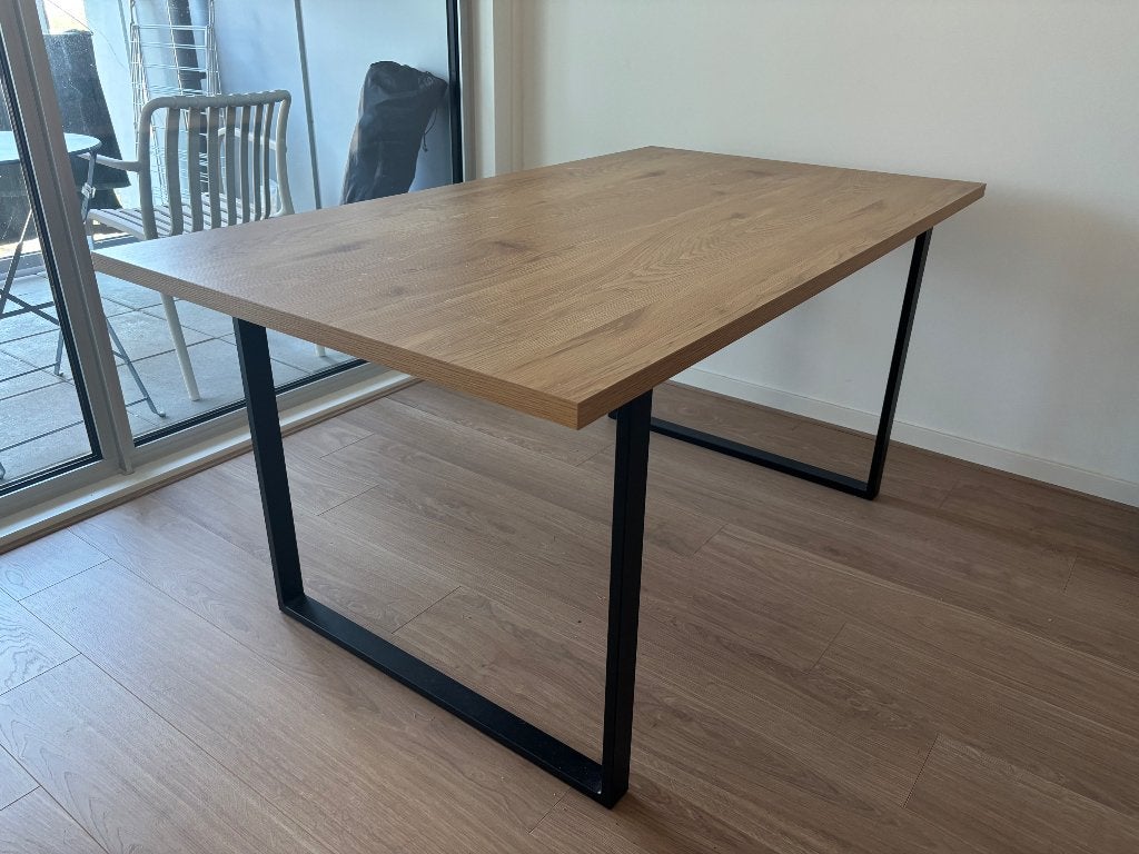 Eettafel, Ophalen, 50 tot 100 cm, Zo goed als nieuw, Vijf personen of meer