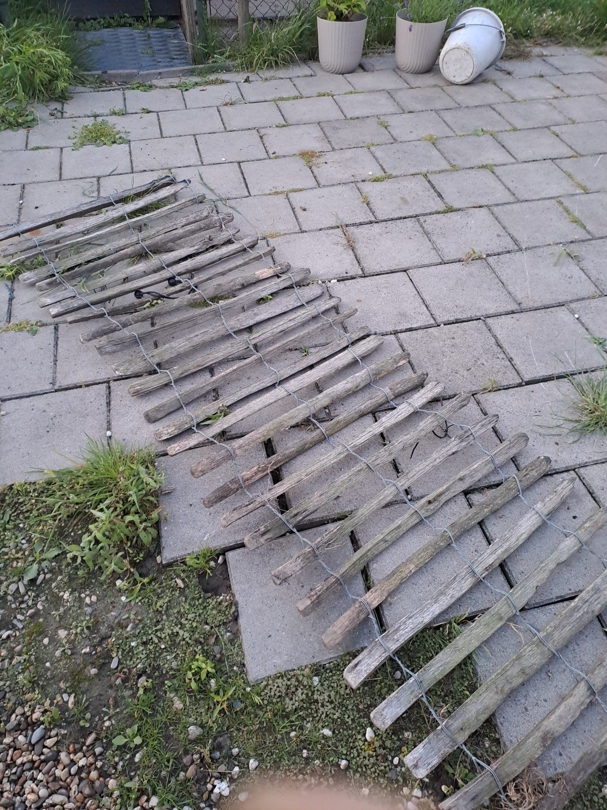 Schapenhek kastanjehout 75cm hoog, Ophalen, Hout, Tuinhek