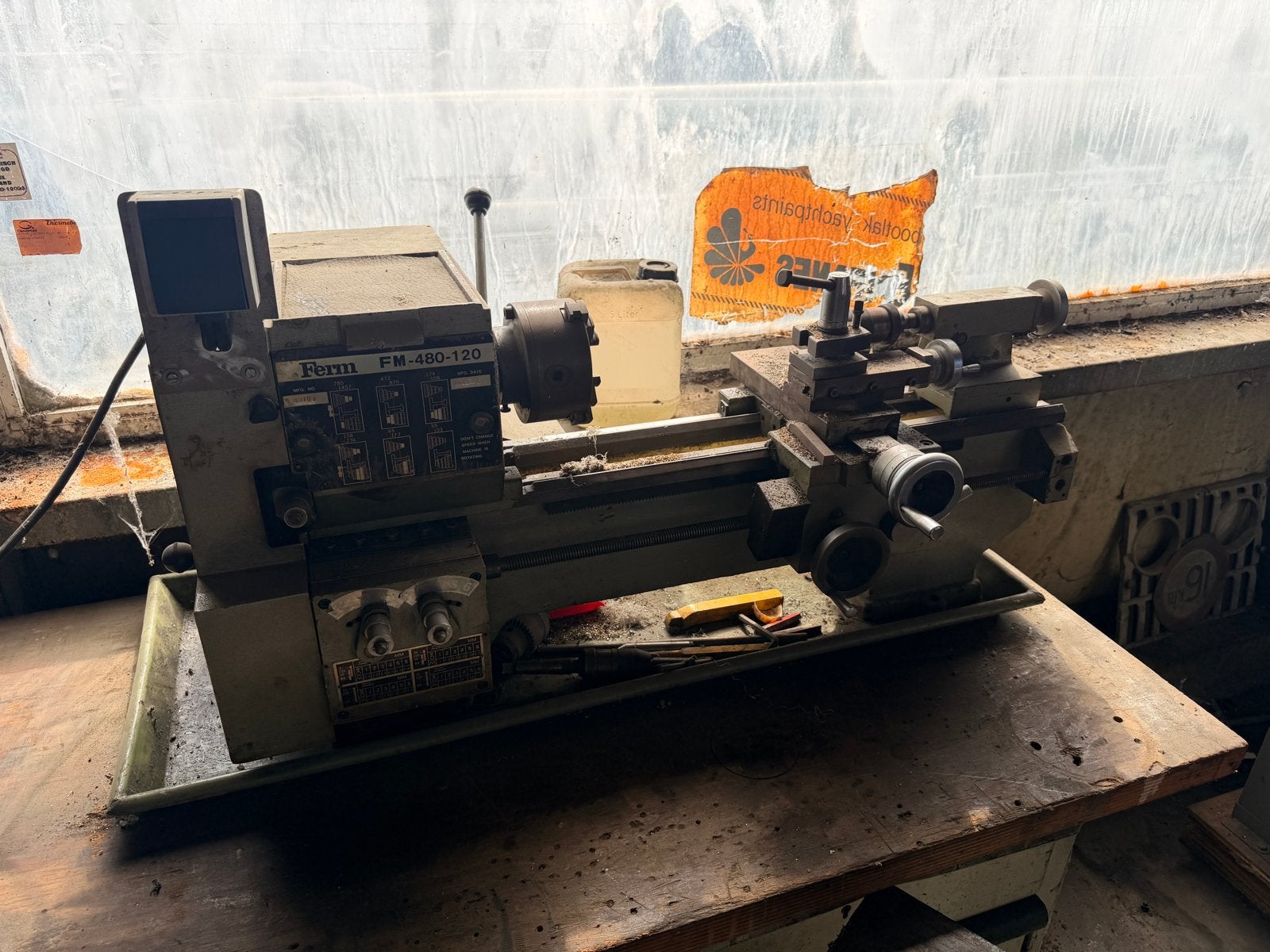 Ferm FM-480-120 Metaaldraaibank - Gebruikt, Ophalen, Gebruikt, Metaaldraaibank, Minder dan 500 mm