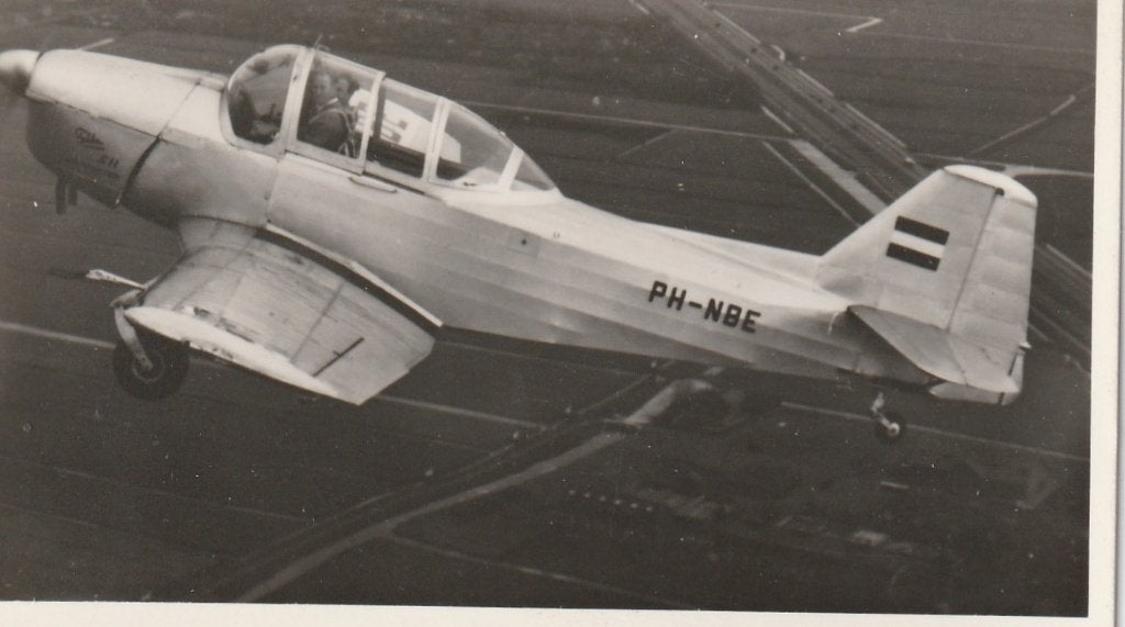 oude fotokaartje Fokker S-11 Instructor lesvliegtuig, Ophalen of Verzenden, Gebruikt, Kaart, Foto of Prent