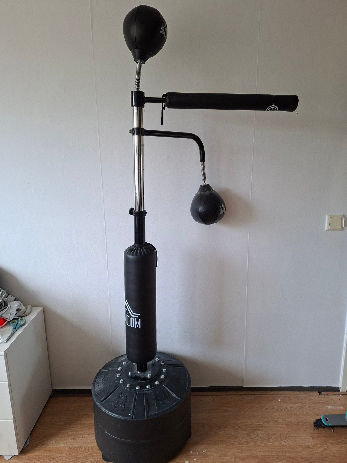 Homcom Bokszak met Boksbal en Reflex Bar - Gebruikt, Ophalen, Gebruikt, Bokszak