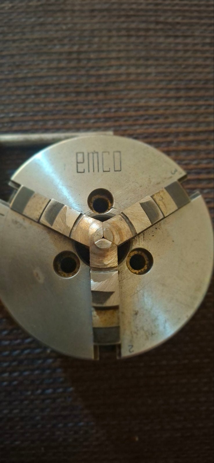 Emco 5  klauwplaat., Doe-het-zelf en Verbouw, Draaibanken, Ophalen of Verzenden, Gebruikt, Metaaldraaibank