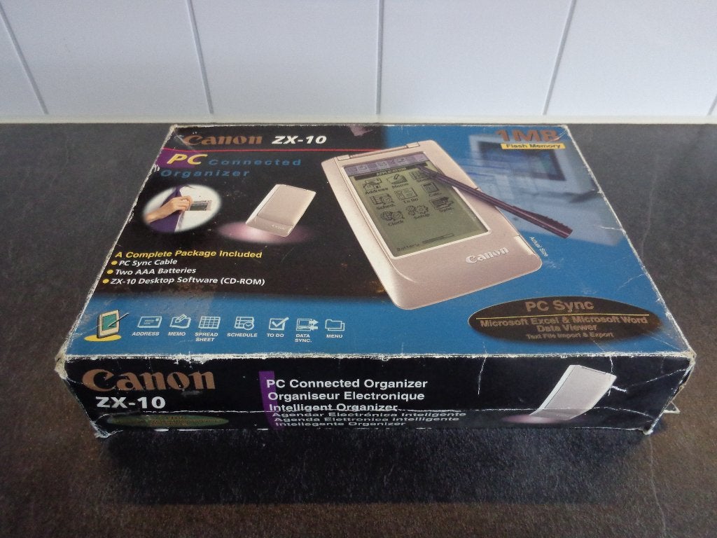 Vintage Canon ZX-10 handheld computer/organizer, Ophalen of Verzenden, Gebruikt, Overige systemen, Met stylus of aanraakpen