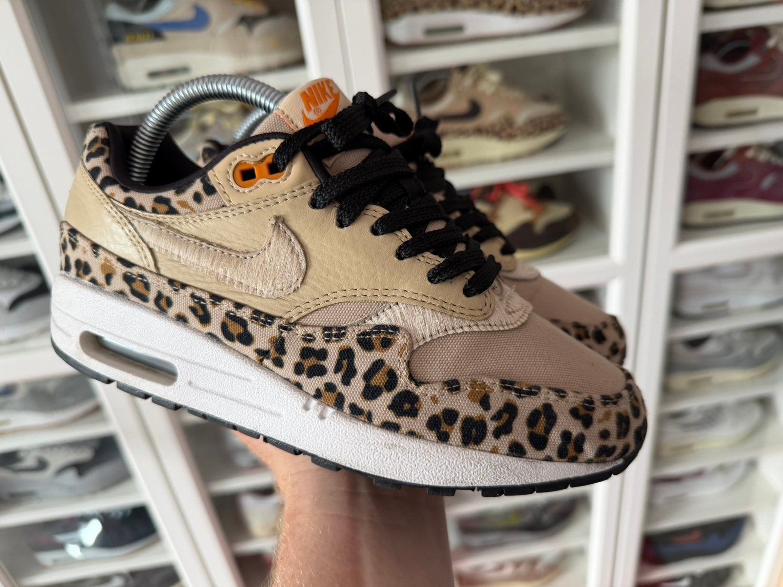 Nike air max 1 - Leopard, Ophalen of Verzenden, Zo goed als nieuw, Sneakers of Gympen