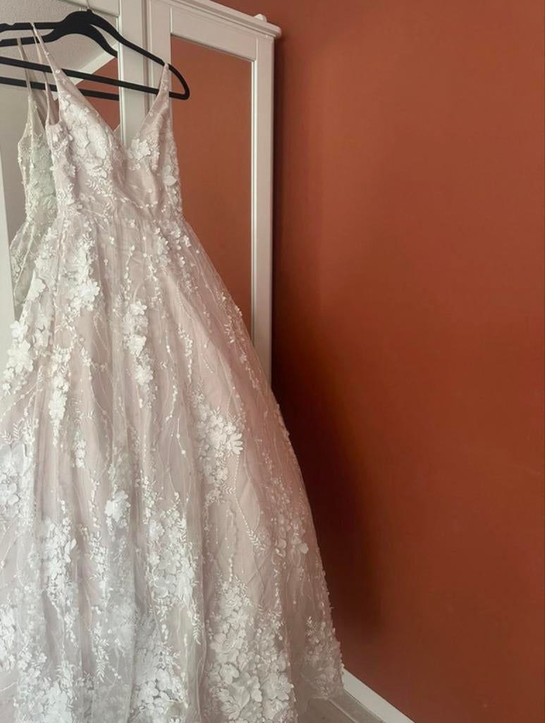 Jurk/Trouwjurk/Avondjurk (Unique), Kleding | Dames, Ophalen of Verzenden, Gedragen, Wit