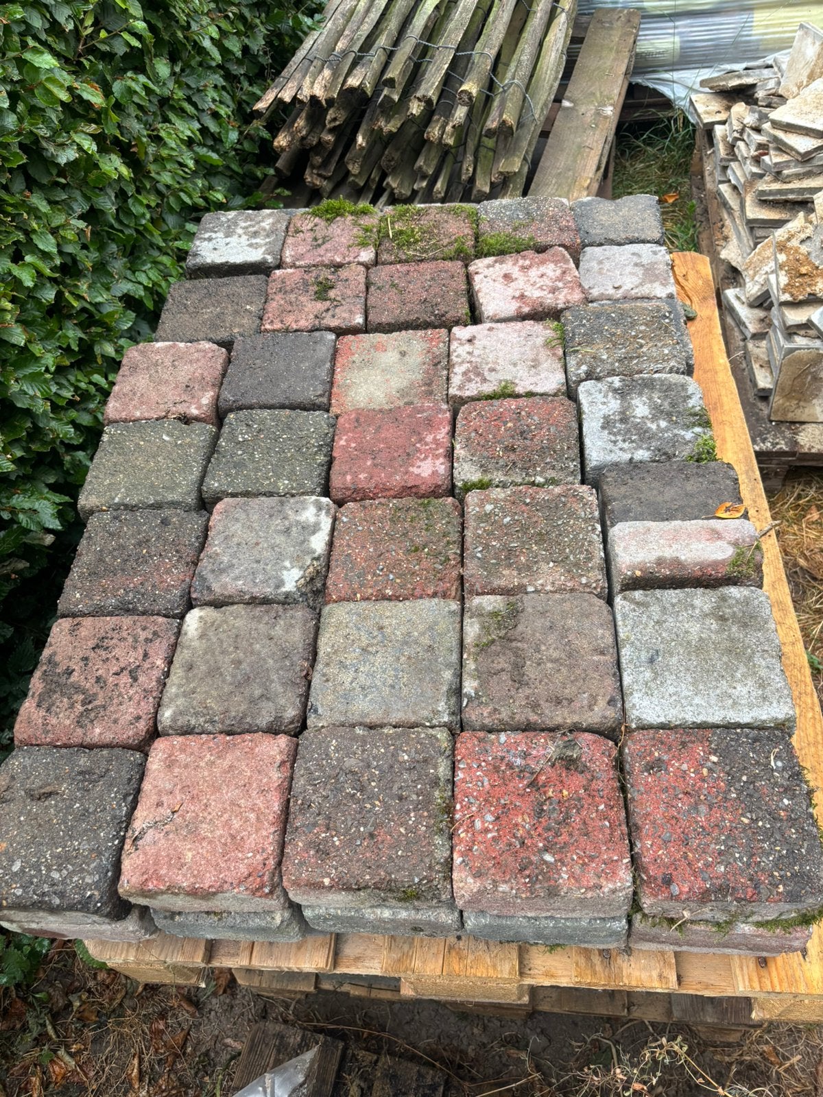 Cobblestone 13,5 x 13,5cm - 140m2 bestrating, Ophalen, Zo goed als nieuw, Beton, Overige typen