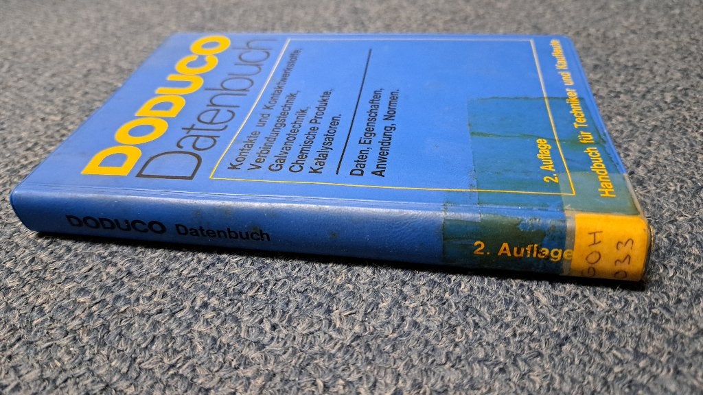 Doduco datenbuch kontakte und kontaktwerkstoffe verbindung, Ophalen of Verzenden, Gelezen