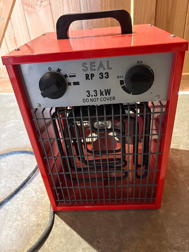Bouwkachel 3,3kW, Ophalen, Zo goed als nieuw, Kachel, 30 tot 80 cm