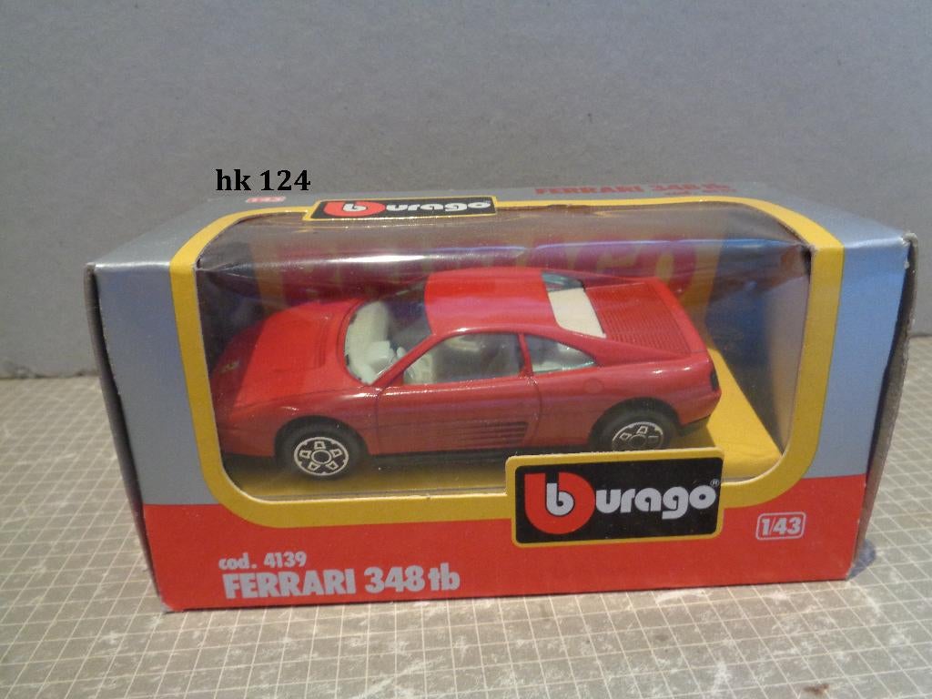 burago ferrari 348 tbi in doos, Hobby en Vrije tijd, Modelauto's | 1:43, Ophalen of Verzenden, Zo goed als nieuw, Auto, Overige merken