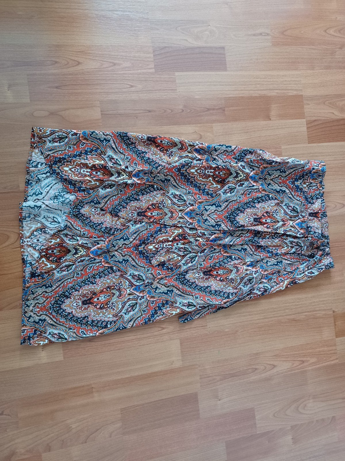 Amber Paisley Print  overslag Rok - Maat S, Amber, Ophalen of Verzenden, Zo goed als nieuw, Maat 36 (S)