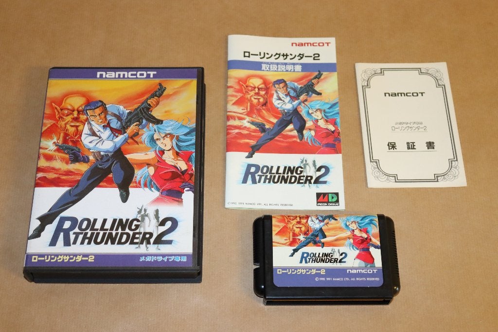 Rolling Thunder 2 Sega Mega Drive Japan, 1 speler, Ophalen of Verzenden, Zo goed als nieuw, Vanaf 3 jaar