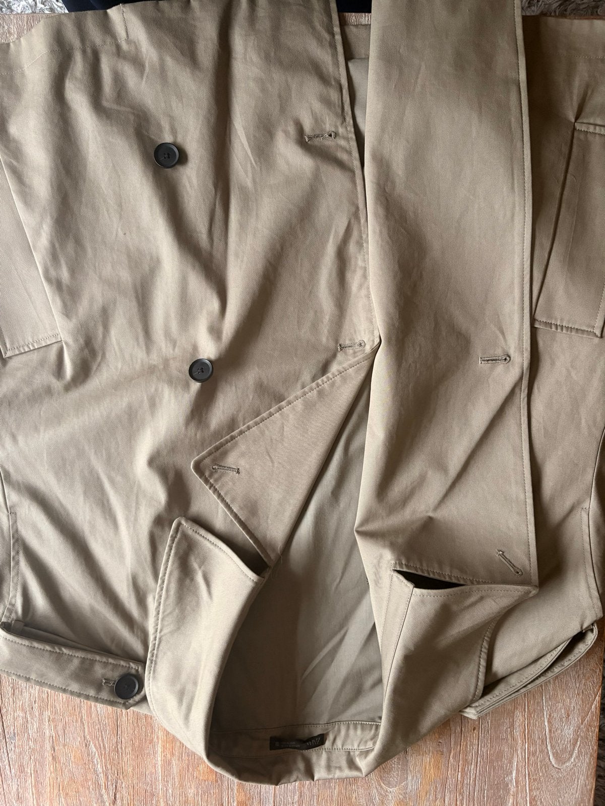 Zara Short Technical Trenchcoat Maat M, Ophalen of Verzenden, Zo goed als nieuw, Maat 48/50 (M), Beige