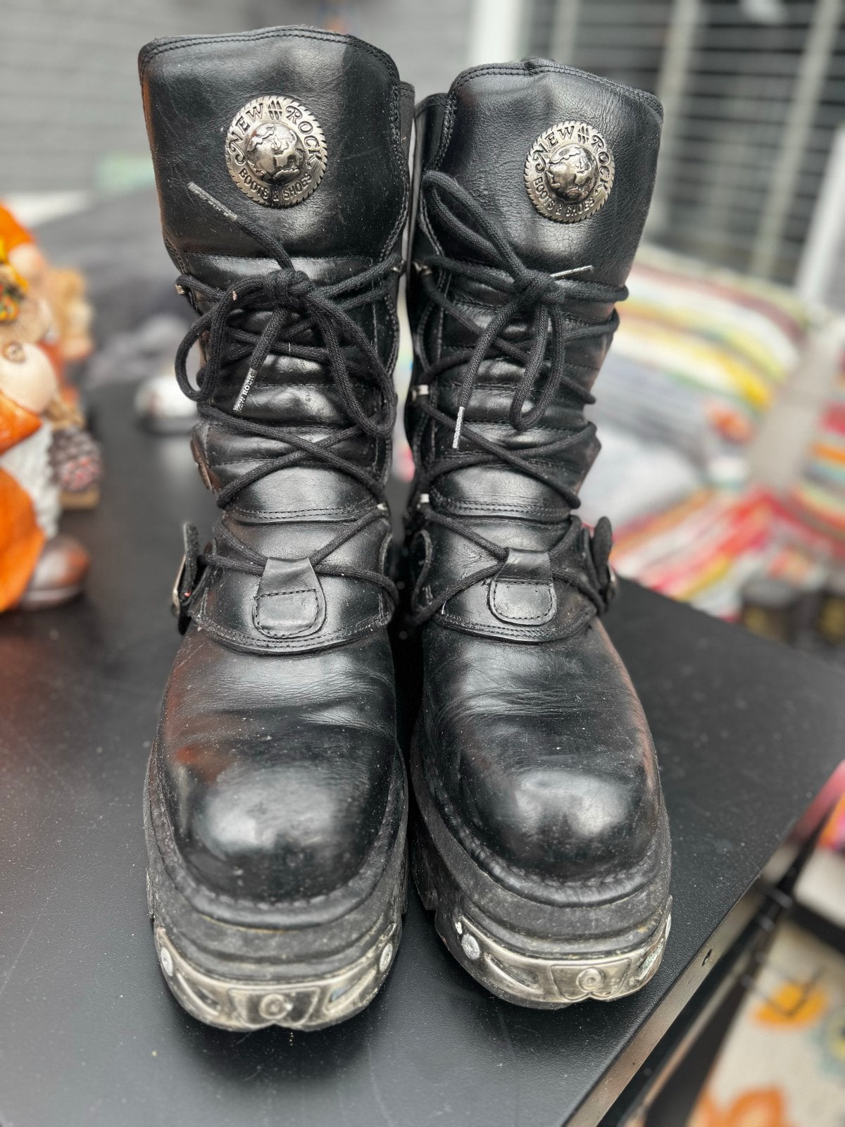 New Rock Boots - Zwart - Maat 43, Ophalen of Verzenden, Gedragen, Zwart, Boots